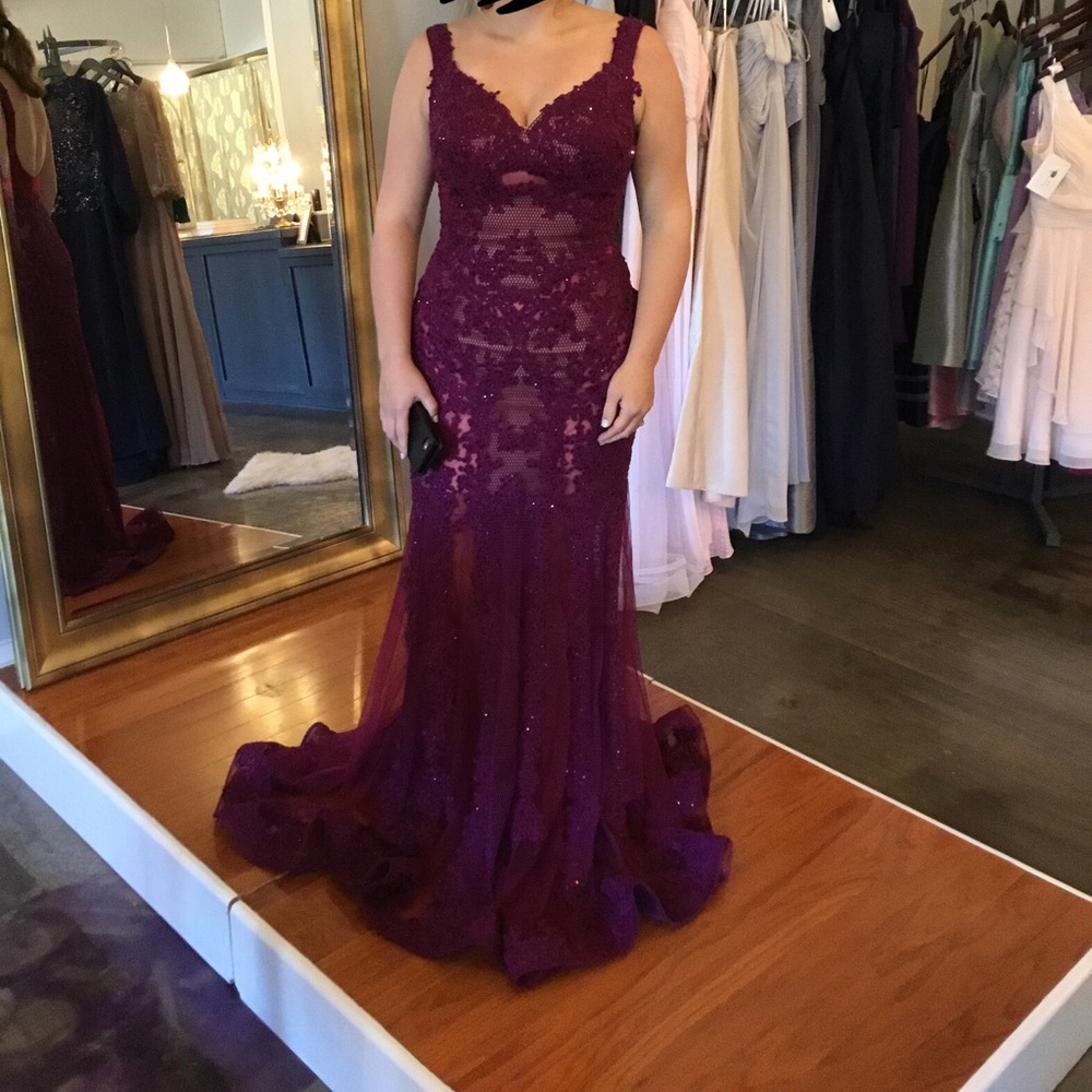 Sherri Hill lace prom pageant gown